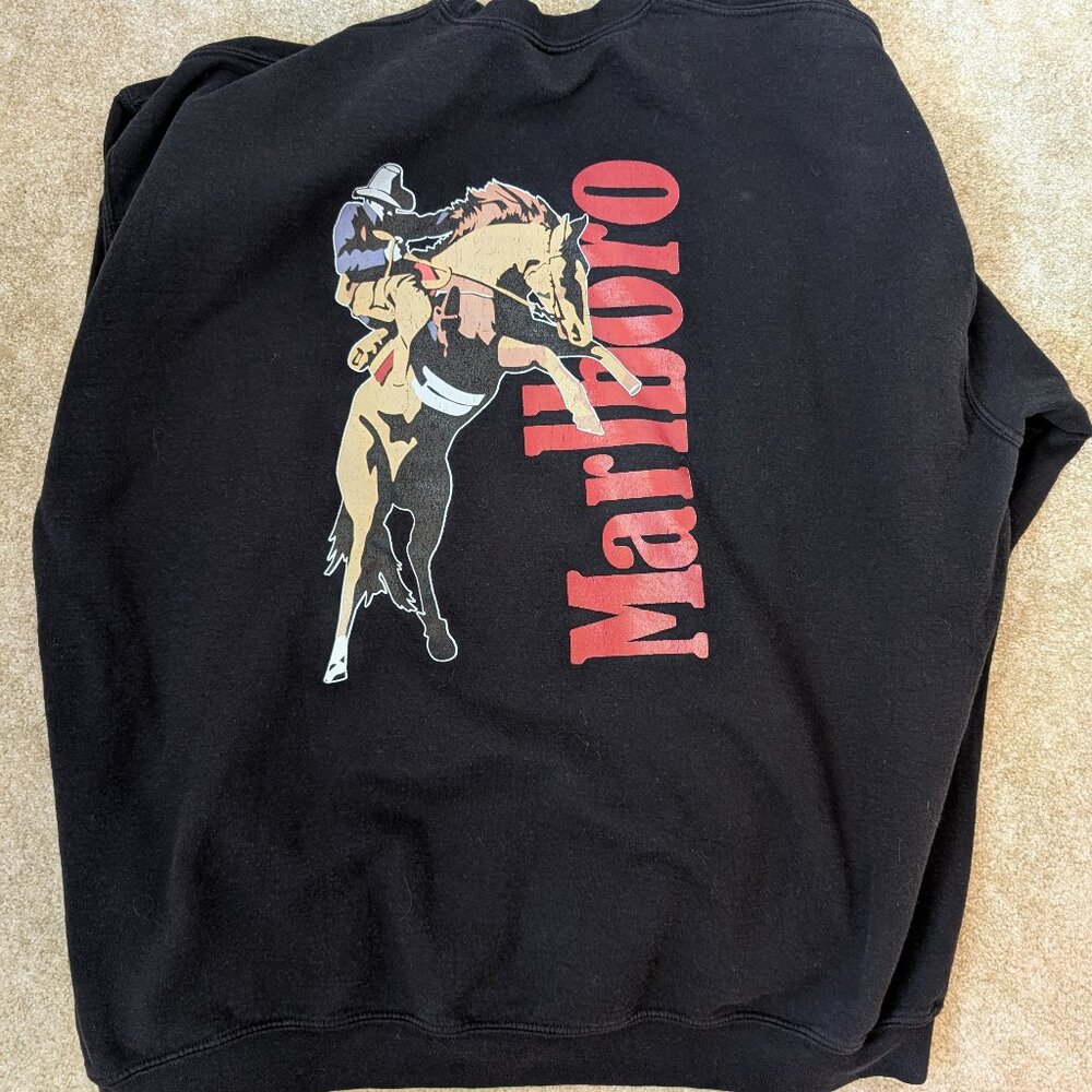 Vintage MARLBORO Wild West Western Cowboy Rodeo Sweater Size 3xl